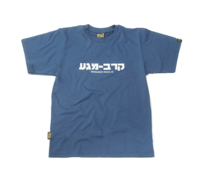 Trička - Pánské modré tričko s designem UZI