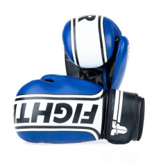 Boxerské rukavice Fighter Basic Stripe - Blue